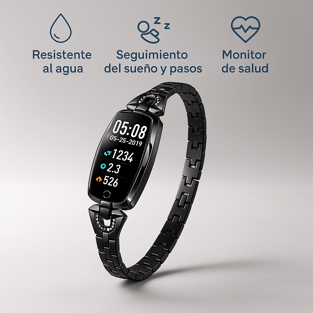 Smartwatch Fitness Mujer Elegante con Monitor de Salud - VyFlair
