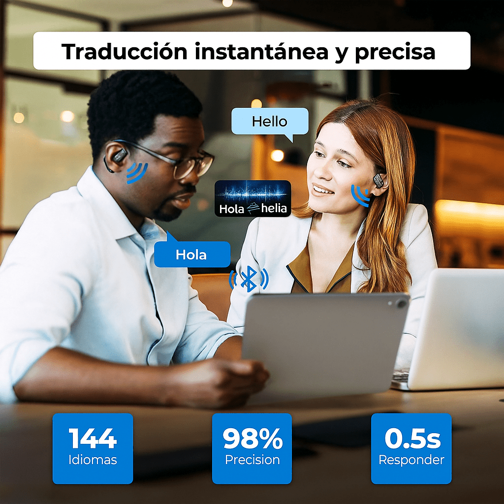 Auriculares de Traducción Inteligente 144 Idiomas - VyFlair