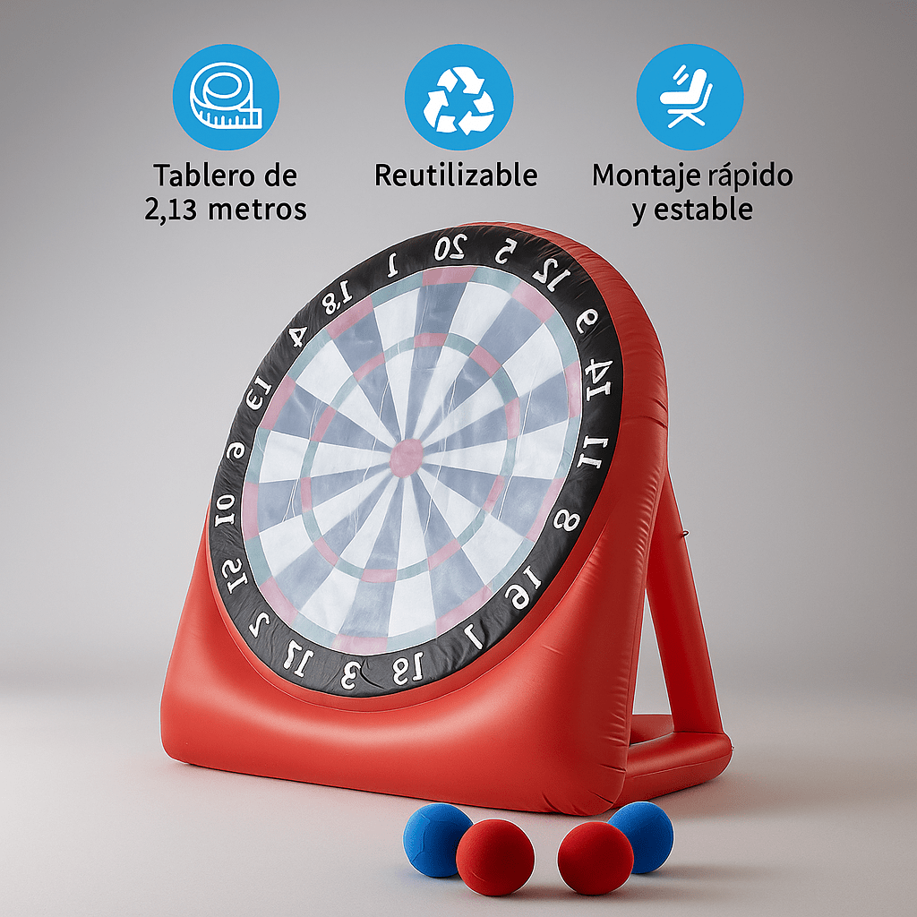 Tablero de Dardos Inflable Gigante 7 Pies - VyFlair