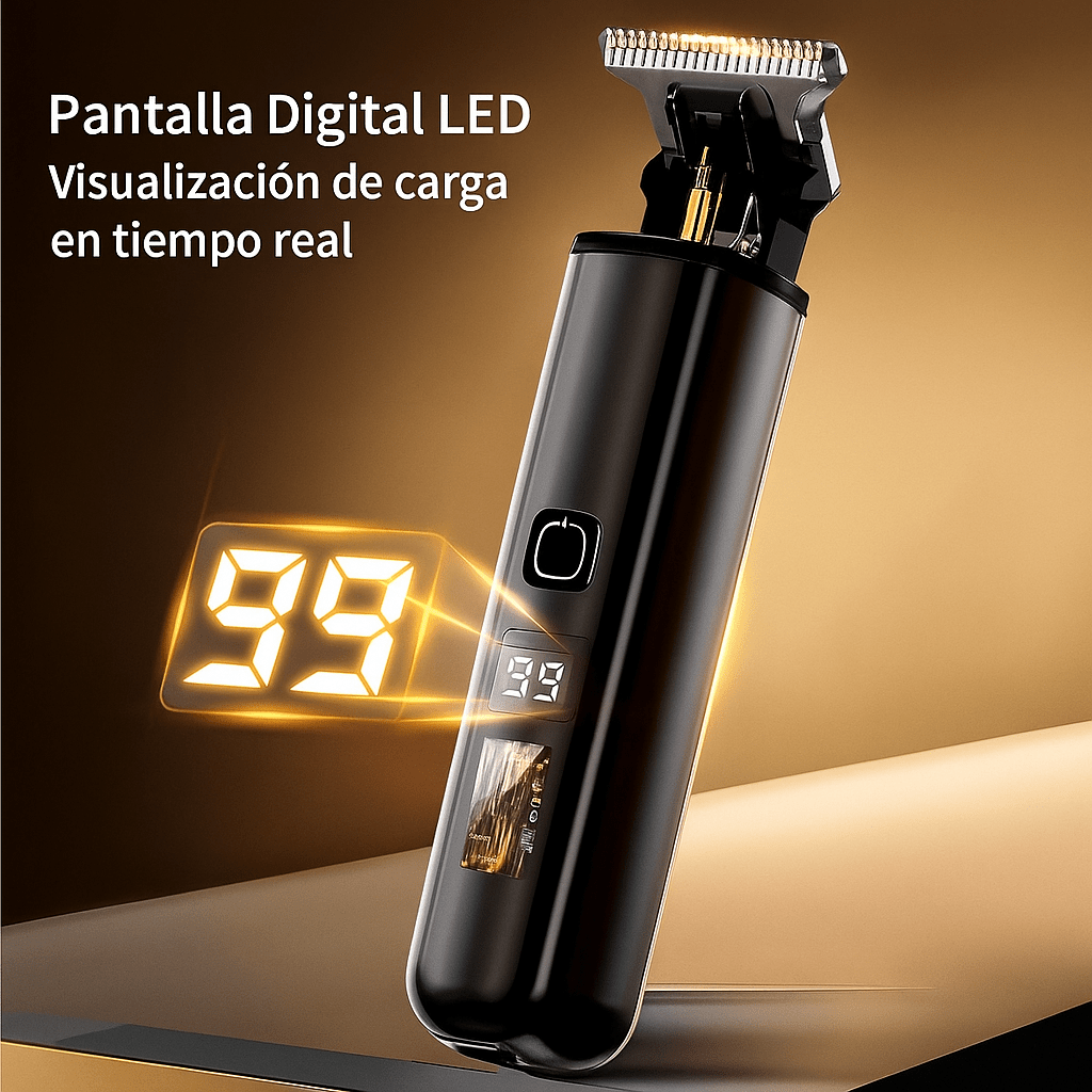 Cortapelos Inalámbrico Profesional con Pantalla LED - VyFlair