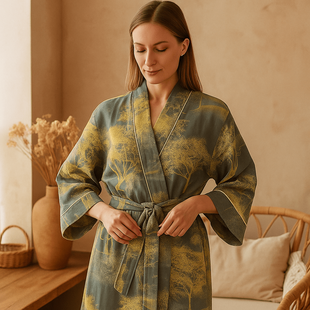 SereniLuxe - Vestido de Algodón Elegante - Estilo Clásico - VyFlair