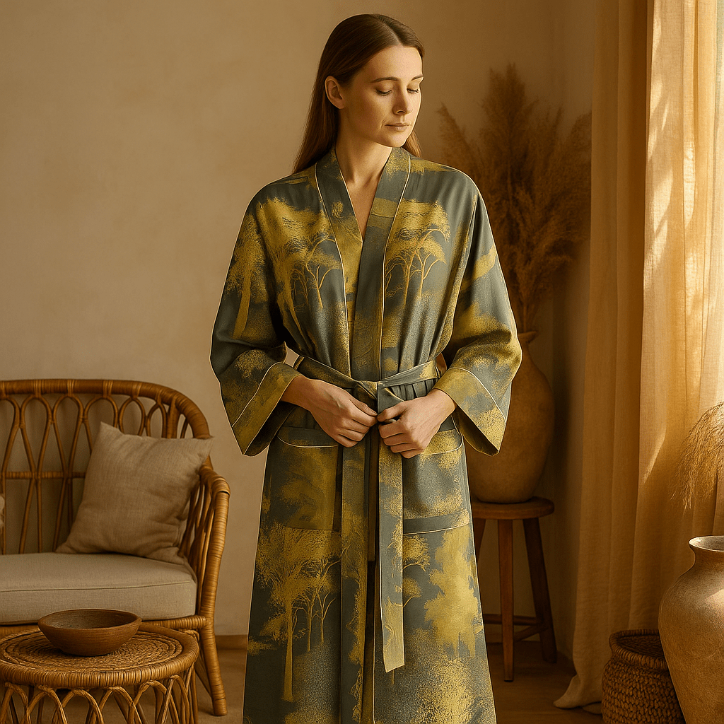 SereniLuxe - Vestido de Algodón Elegante - Estilo Clásico - VyFlair