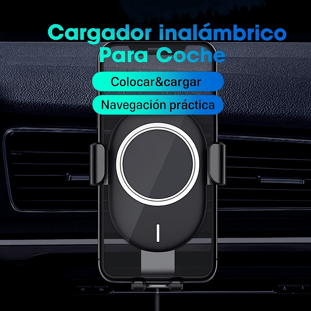 Cargador Inalámbrico Automático para Auto - VyFlair