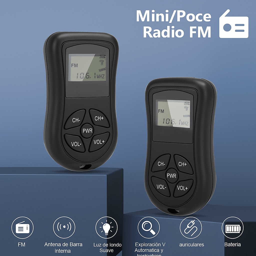 Radio Portátil Mini de Bolsillo AM/FM - VyFlair