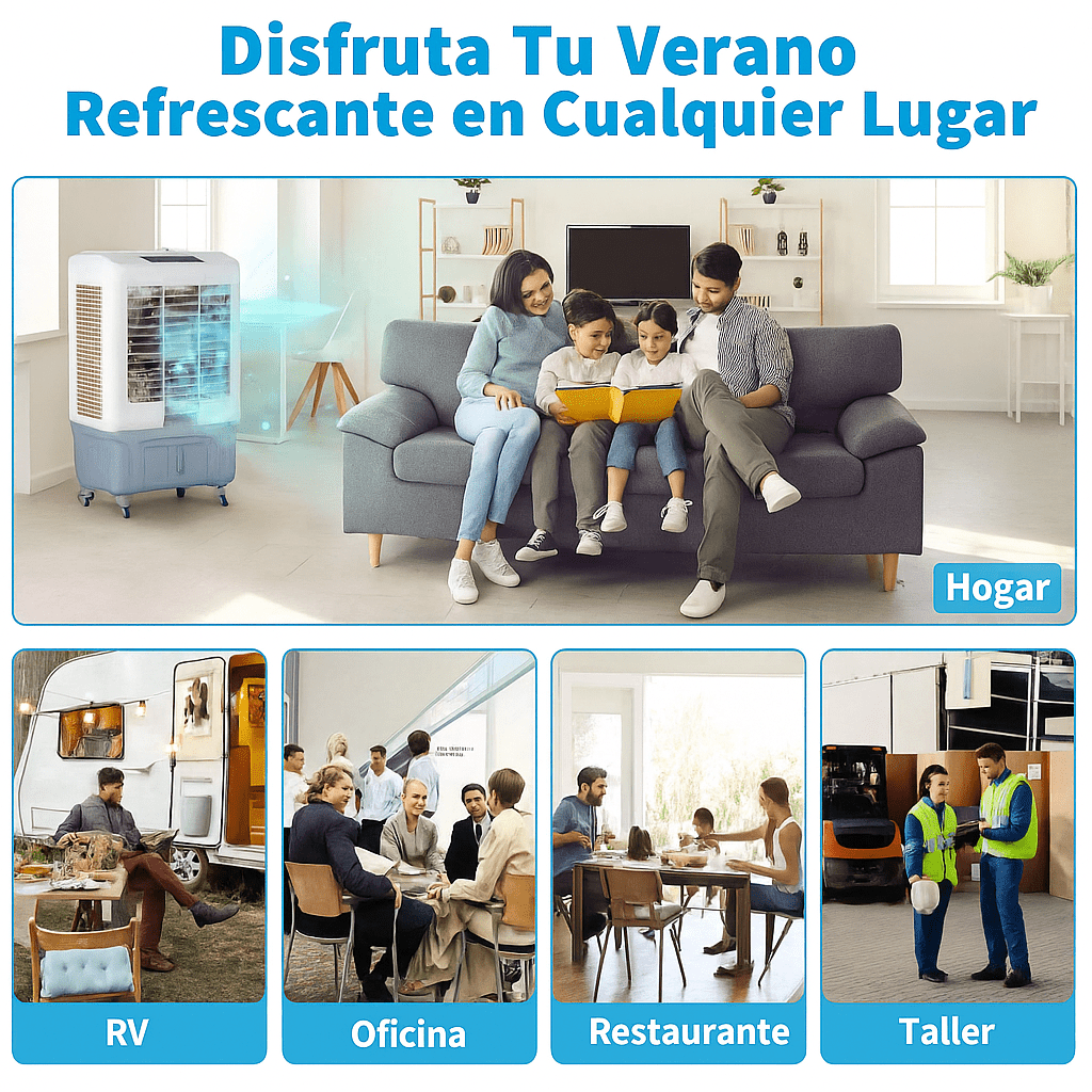 Enfriador de Aire Evaporativo Portátil 10 Galones - VyFlair