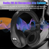 Auriculares Bluetooth con Radio FM y Graves Potenciados - VyFlair