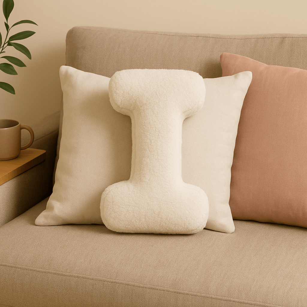 Cojín de Sofá Personalizado con Letras 3D - VyFlair