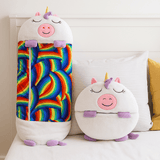 Cojín de Abrazo Infantil con Saco de Dormir de Peluche - VyFlair