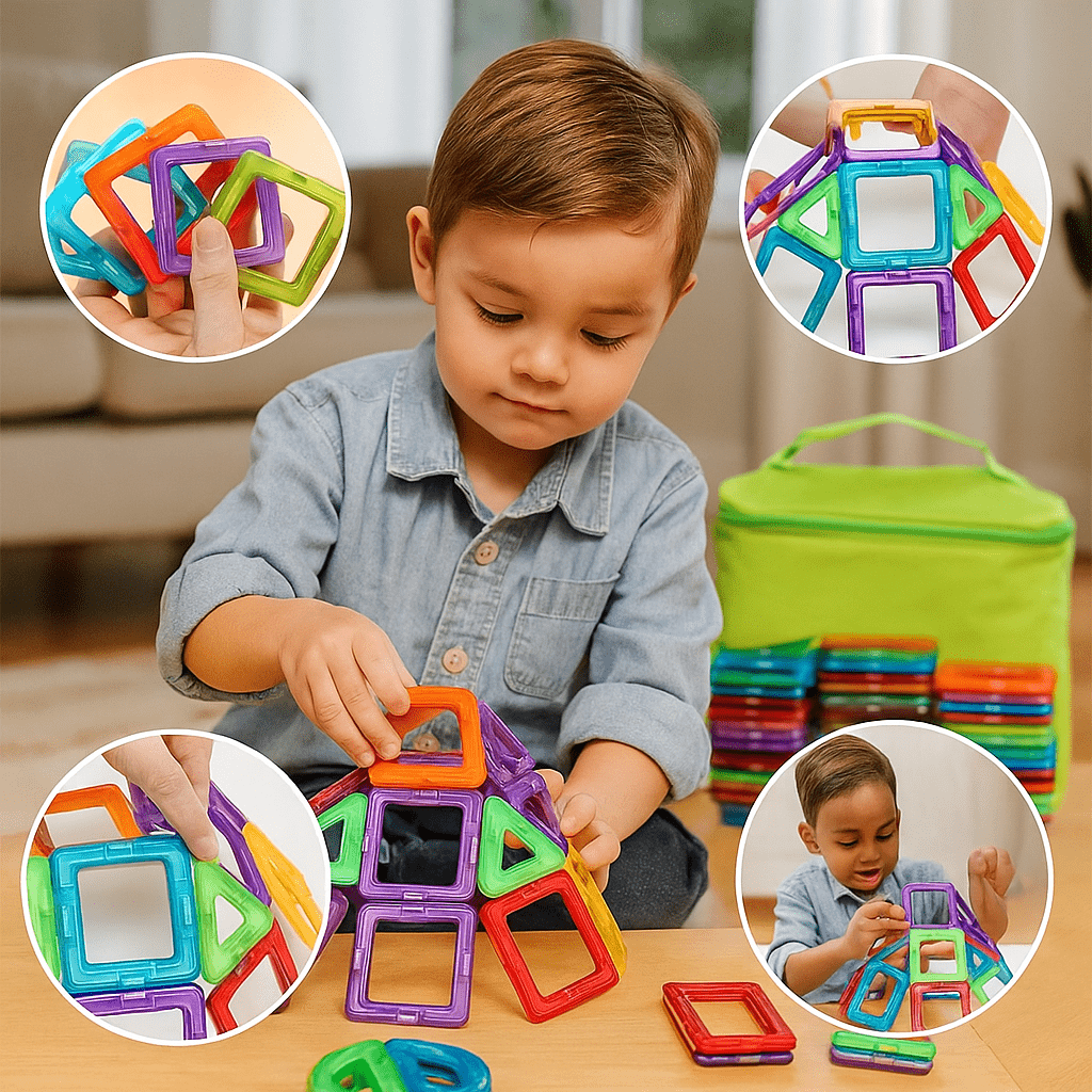 Bloques Magnéticos Educativos para Niños - VyFlair