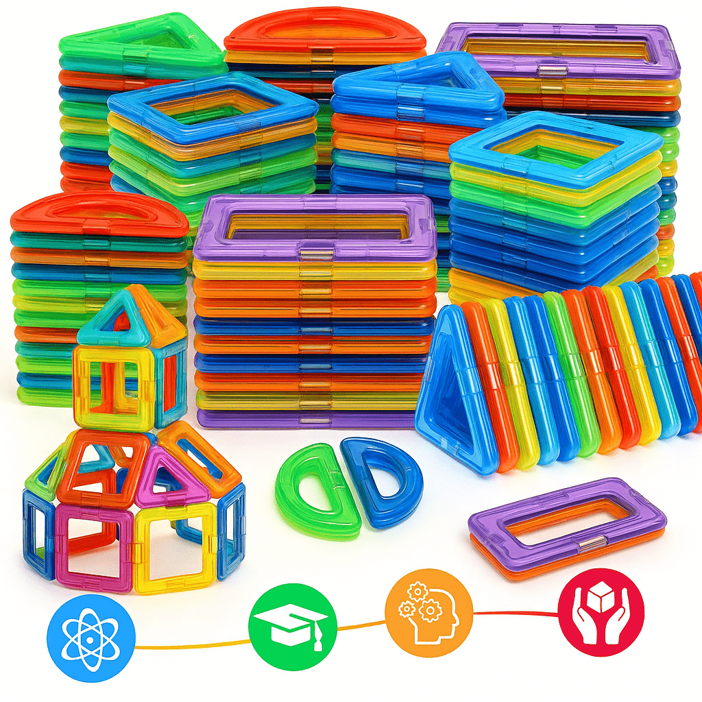 Bloques Magnéticos Educativos para Niños - VyFlair