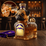 Decantador de Whisky de Vidrio Diseño Perro Elegante - VyFlair