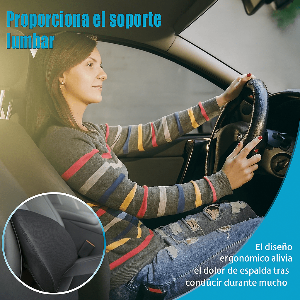 Cojín Viscoelástico Ergonómico para Asiento de Coche - VyFlair