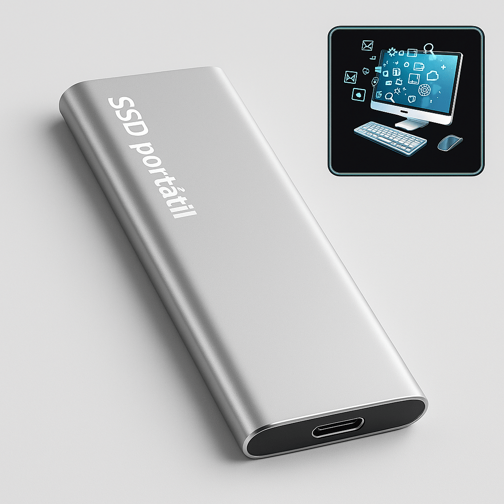 Disco Duro Externo 4TB Ultra Delgado USB - C - VyFlair