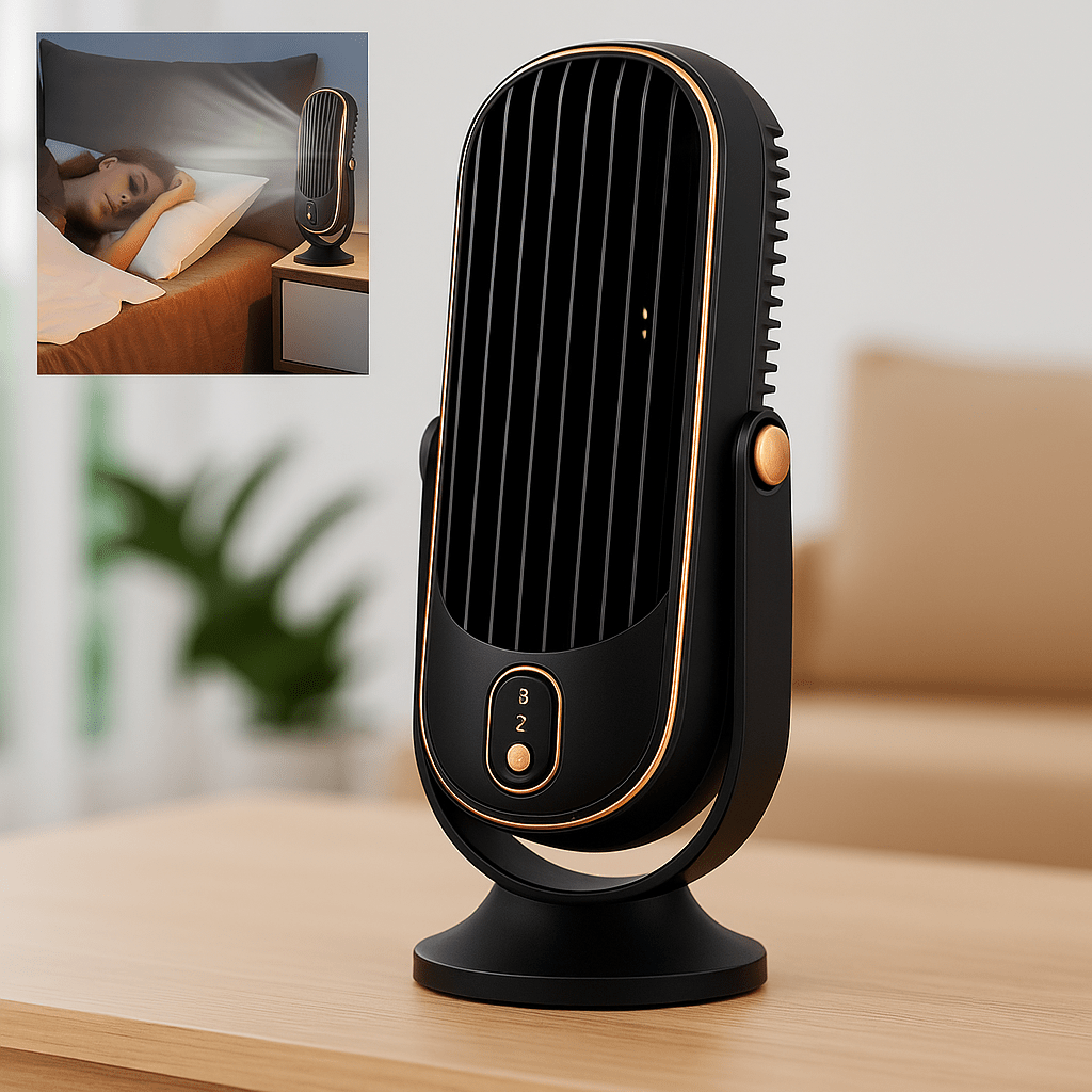 Ventilador USB Portátil Escritorio Recargable 360° - VyFlair