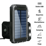 Banco de Energía Solar 500000mAh Impermeable LED - VyFlair
