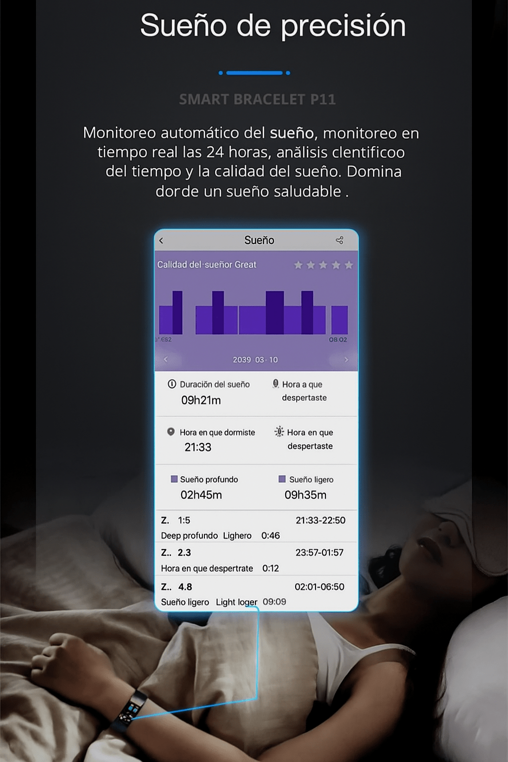 Vyflair | Pulsera Inteligente EKG Presión Arterial Mujer - VyFlair