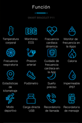 Vyflair | Pulsera Inteligente EKG Presión Arterial Mujer - VyFlair