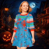 Disfraz Halloween Mujer - Mangas Largas - Mini Espeluznante - VyFlair
