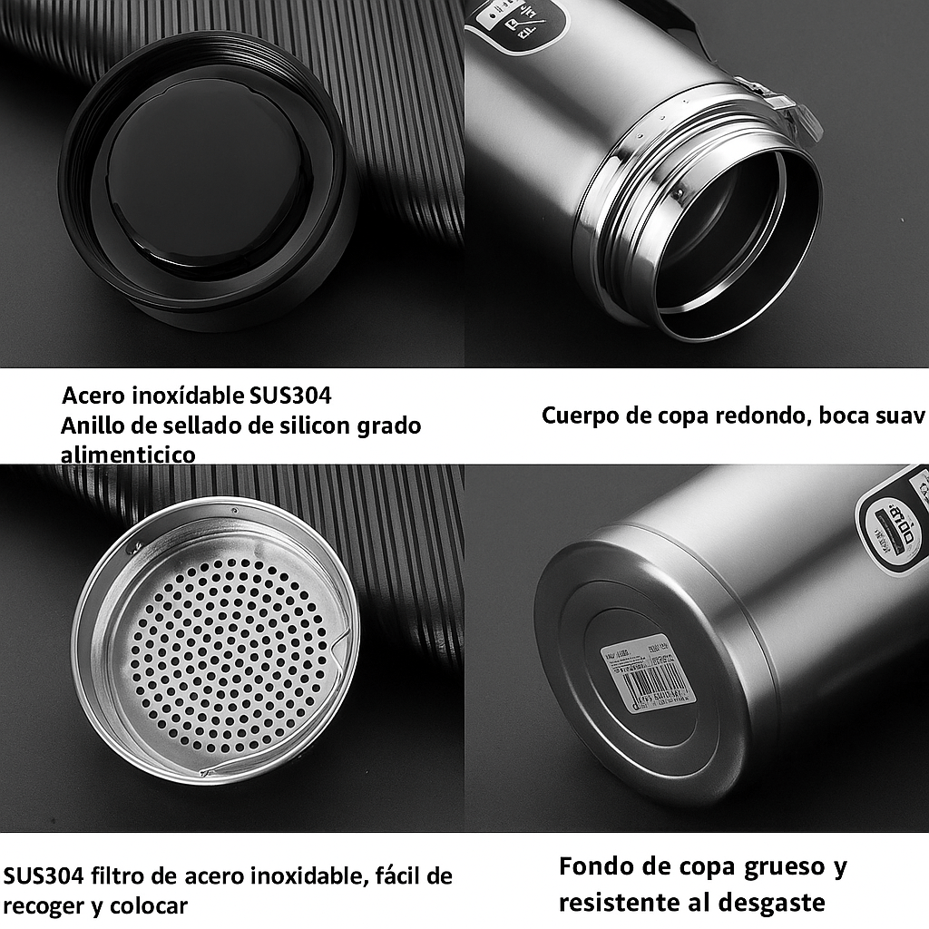 Botella Térmica Inteligente TempraFles LED 1L - VyFlair