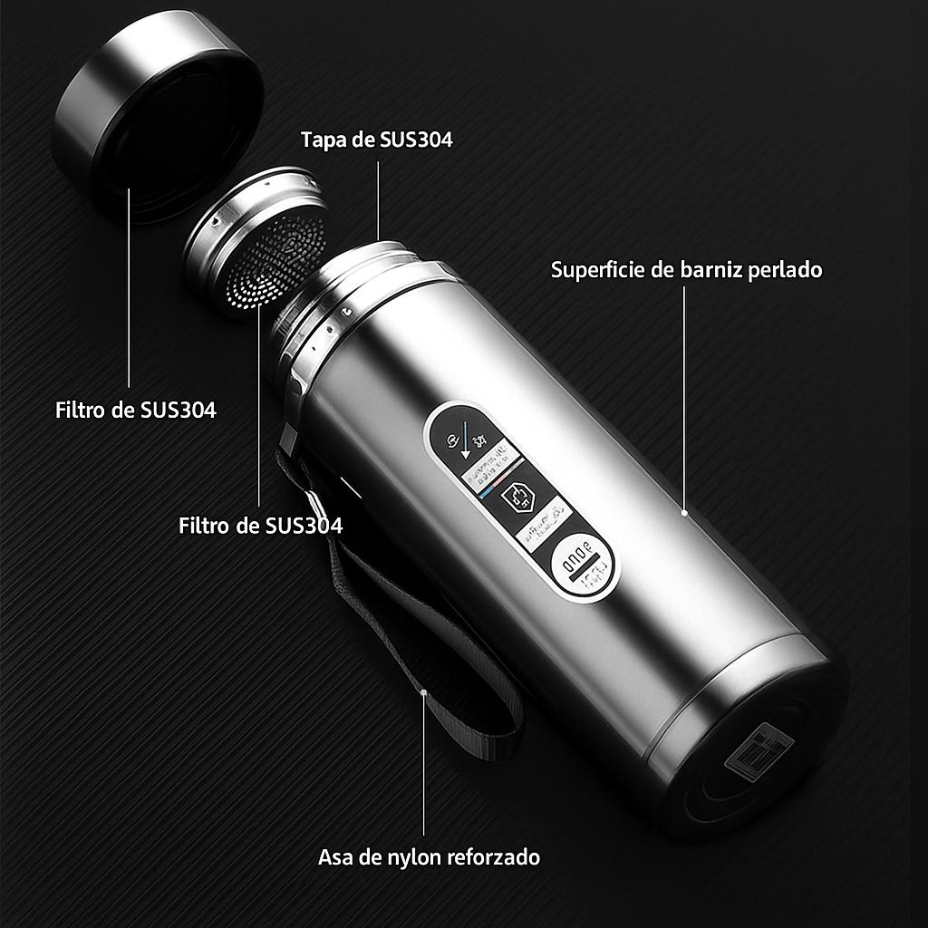 Botella Térmica SipSmart con Pantalla LED de Temperatura - VyFlair