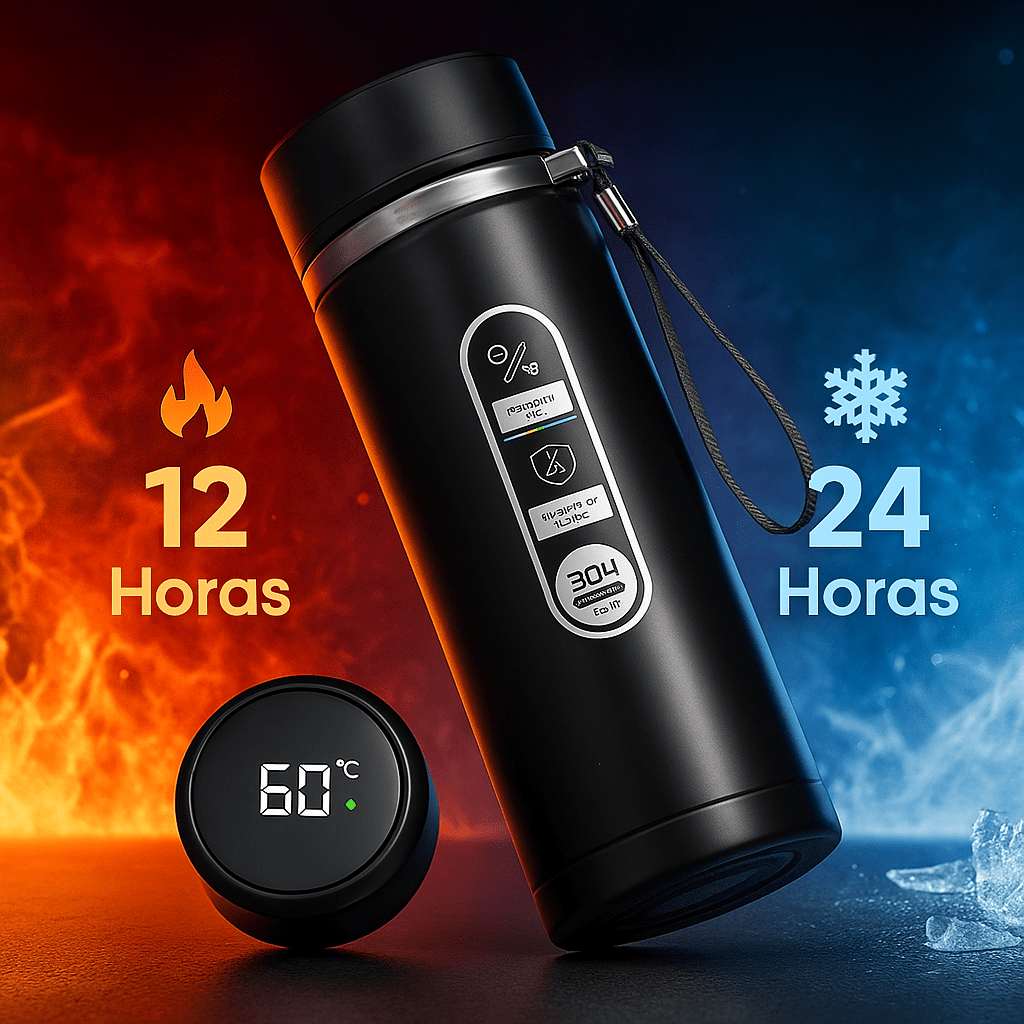 Botella Térmica Inteligente TempraFles LED 1L - VyFlair