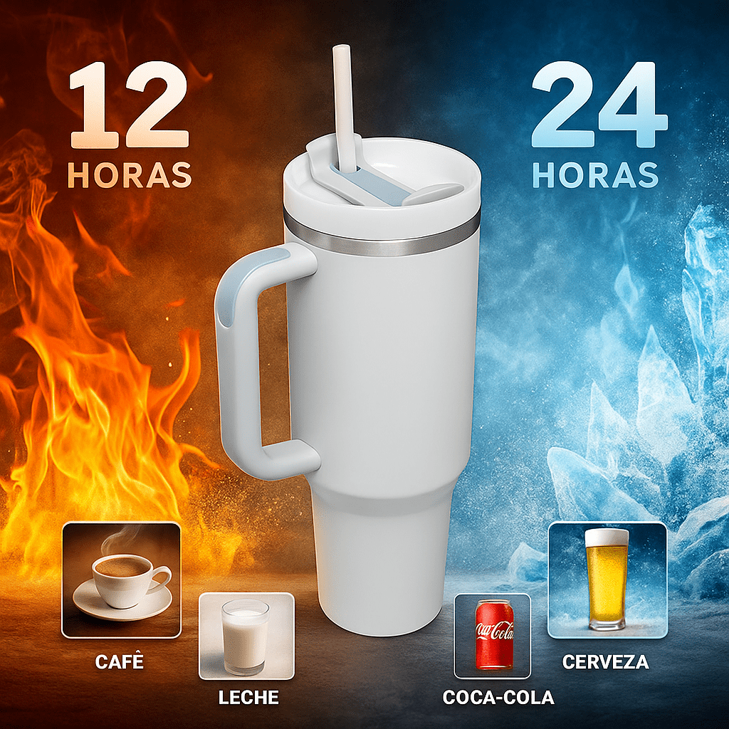 ThermaSip Taza Aislada Acero Inoxidable 40oz - VyFlair