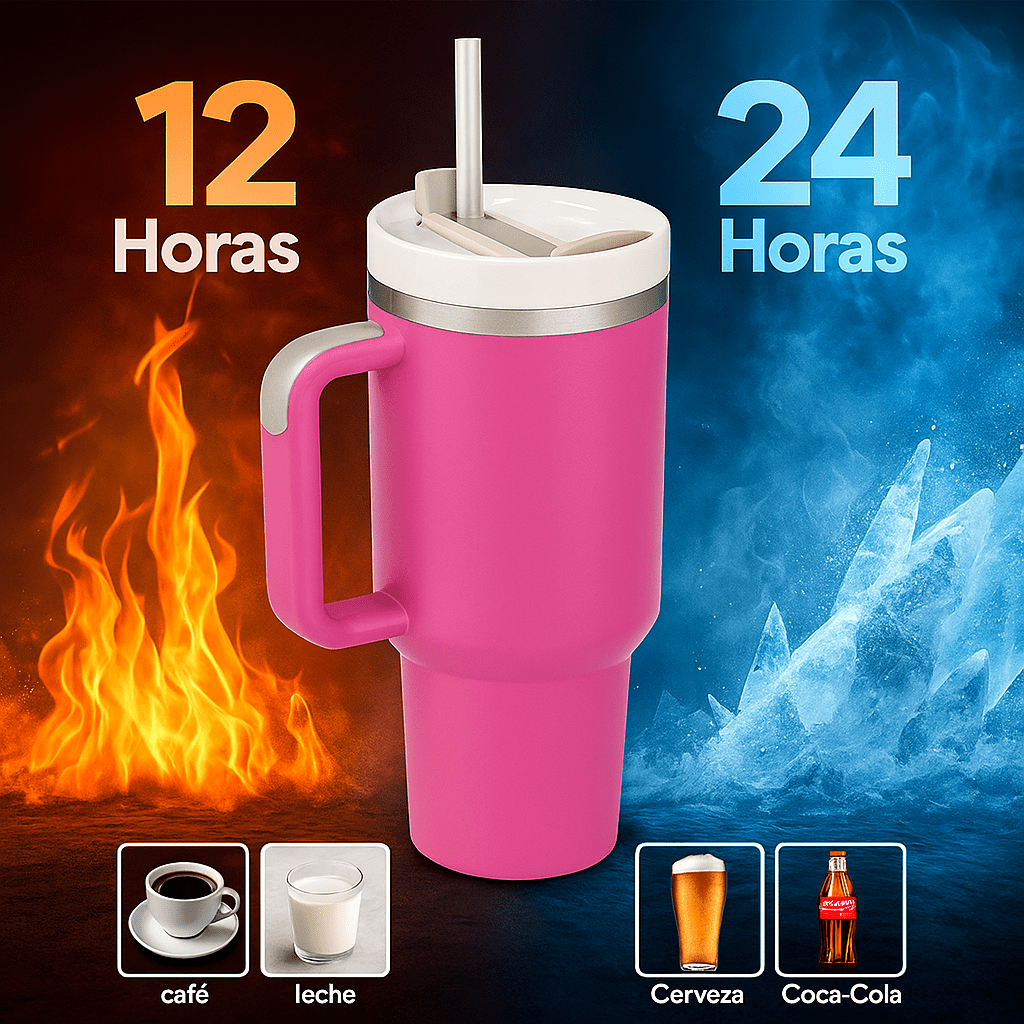 ThermaSip Taza Aislada Acero Inoxidable 40oz - VyFlair