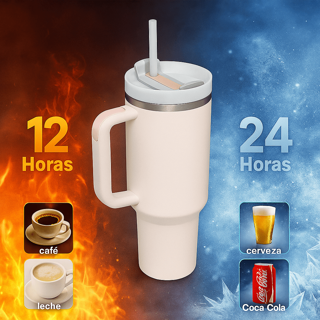 ThermaSip Taza Aislada Acero Inoxidable 40oz - VyFlair