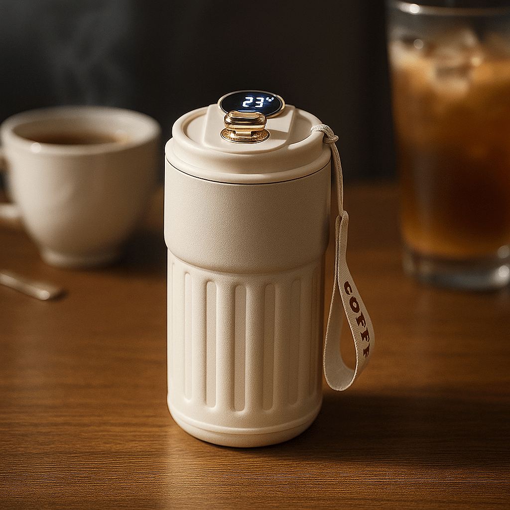 SmartSip Botella Térmica LED Acero Inoxidable - VyFlair