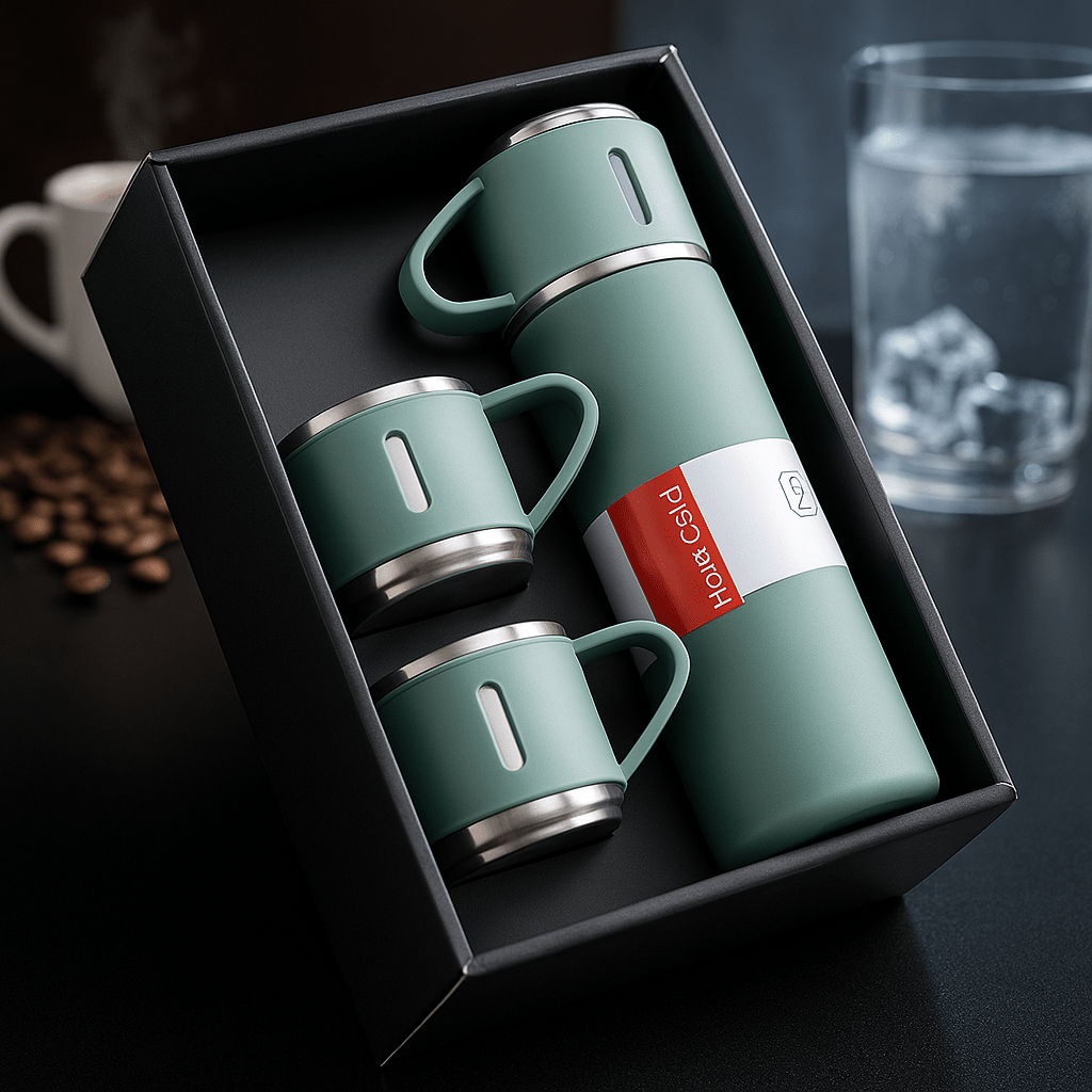 BrewPair Juego Termo y Taza Acero Inoxidable - VyFlair