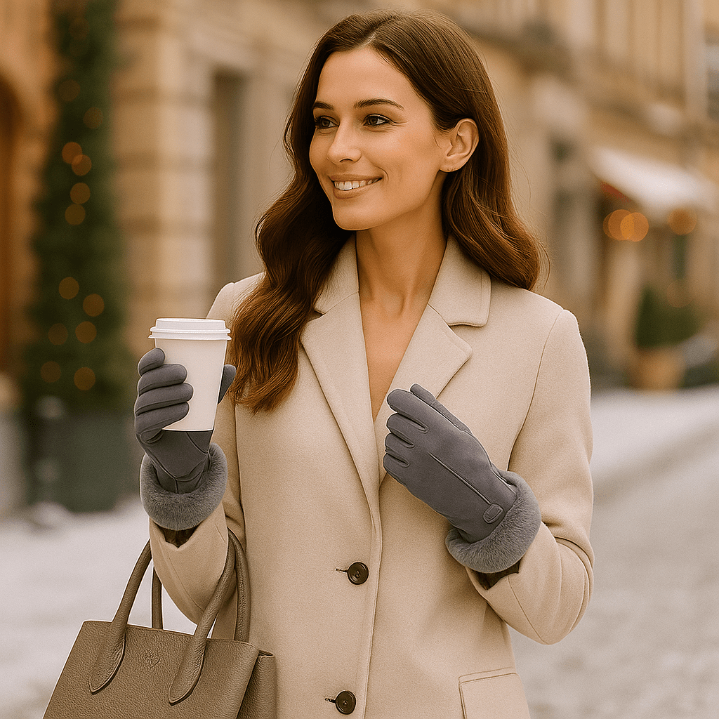 Guantes de Invierno Forrados de Piel – Elegancia & Calidez - VyFlair