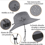 Sombrero de Pesca con Ventilador Solar Recargable - VyFlair