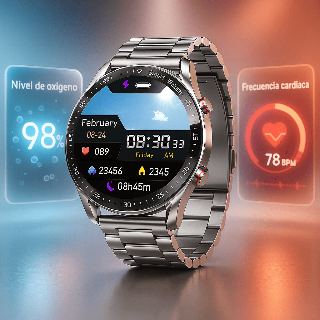 Smartwatch Multifunción con Llamadas y Monitor de Salud - VyFlair