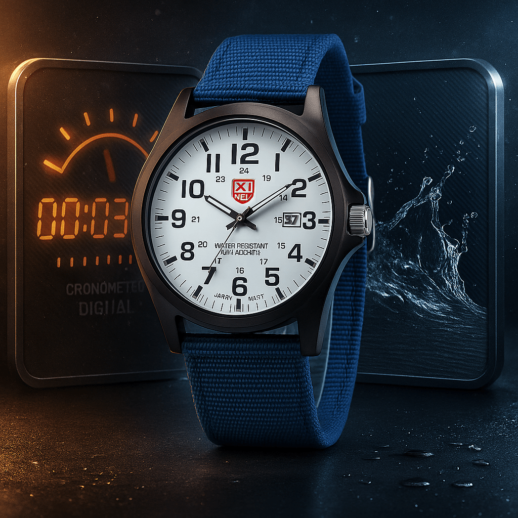 Reloj Militar Analógico Impermeable Estilo Táctico - VyFlair