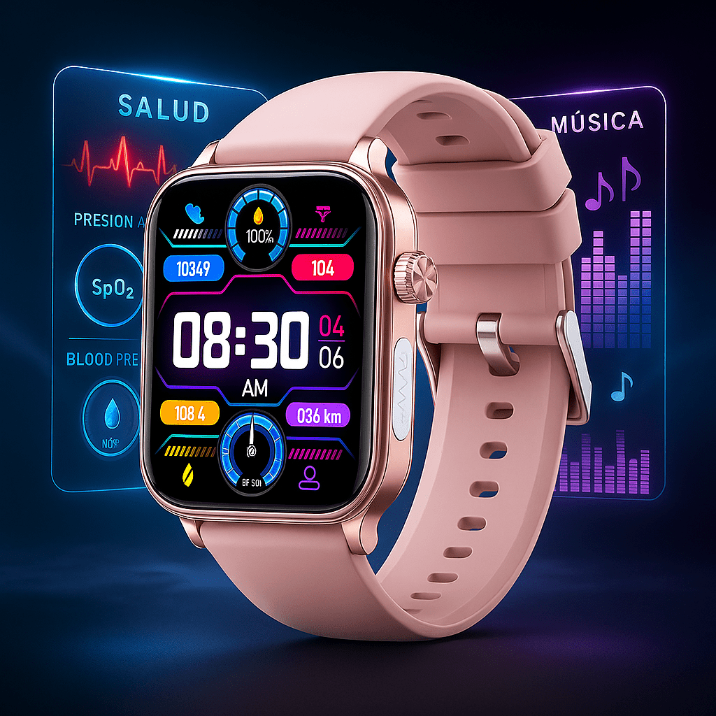Reloj Inteligente ECG con Monitor de Salud y Notificaciones - VyFlair