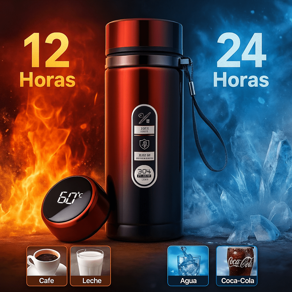 Botella Térmica SipSmart con Pantalla LED de Temperatura - VyFlair