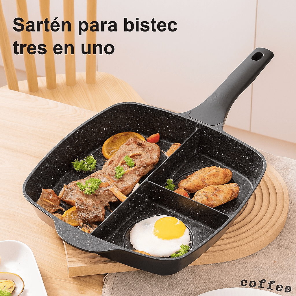 Sartén FusionPan 3 en 1 Antiadherente y Versátil - VyFlair