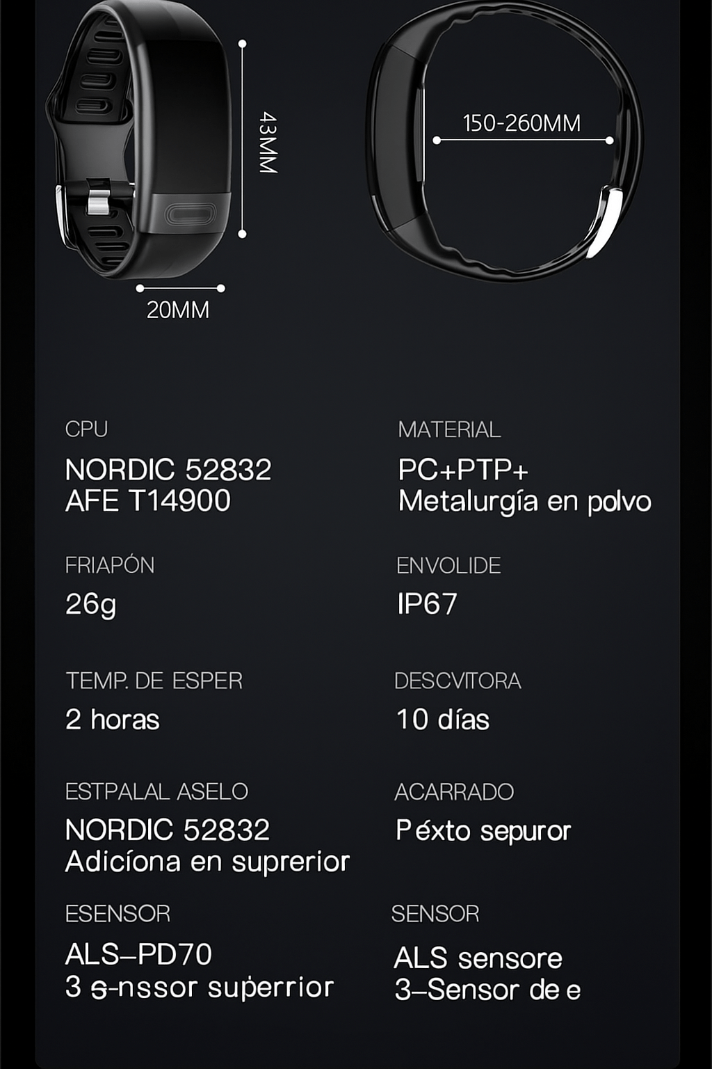 Pulsera Inteligente ECG SpO2 Presión y Frecuencia Cardíaca - VyFlair