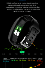 Pulsera Inteligente ECG SpO2 Presión y Frecuencia Cardíaca - VyFlair