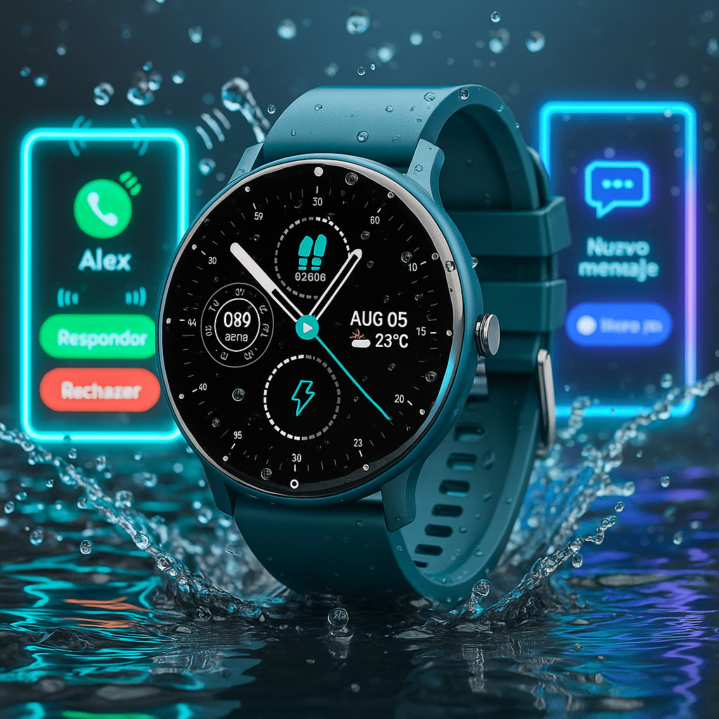 Smartwatch PulseTrack Slim Impermeable y Ultraligero - VyFlair