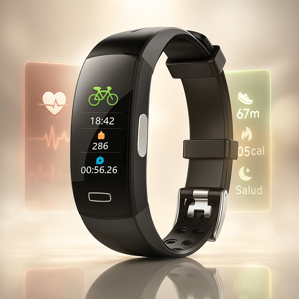 Reloj Inteligente P3 con Presión Arterial y Frecuencia Cardíaca - VyFlair