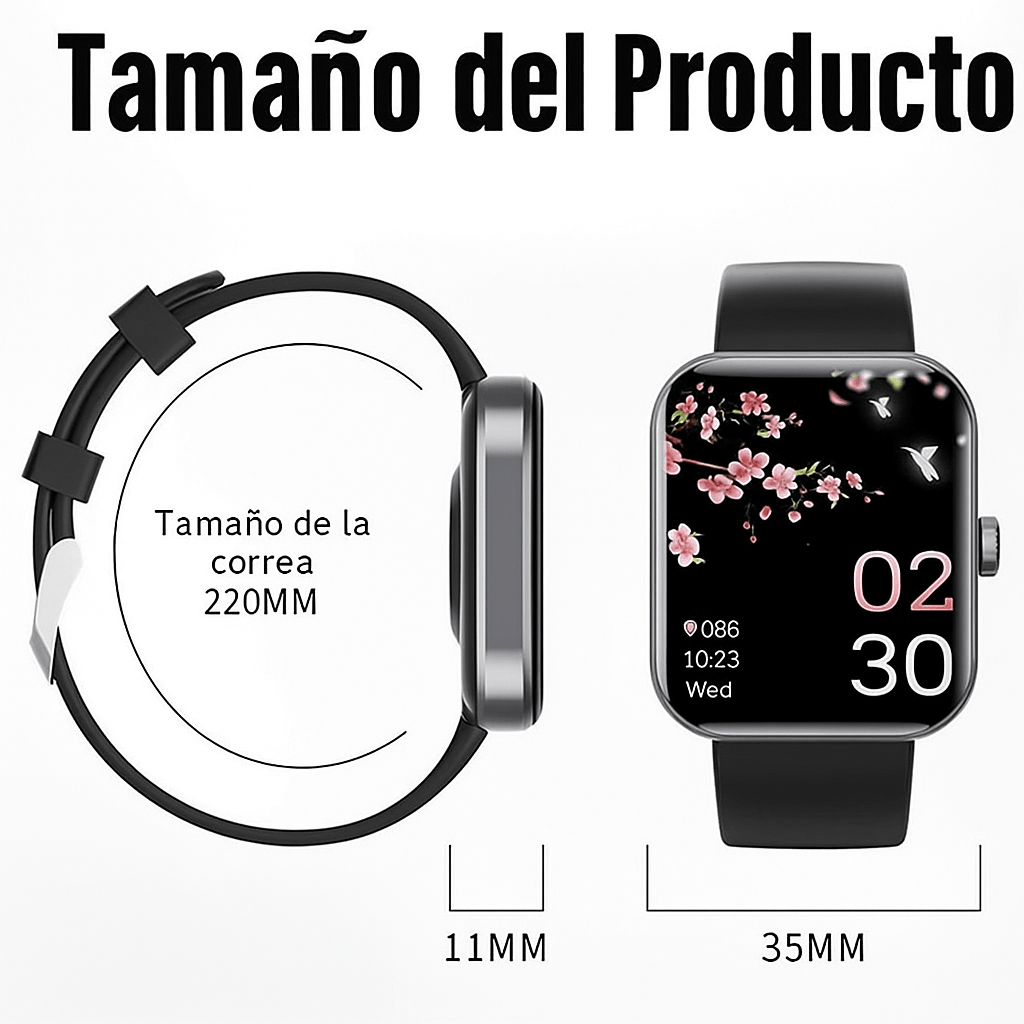 Reloj Inteligente con Monitoreo No Invasivo de Glucosa - VyFlair