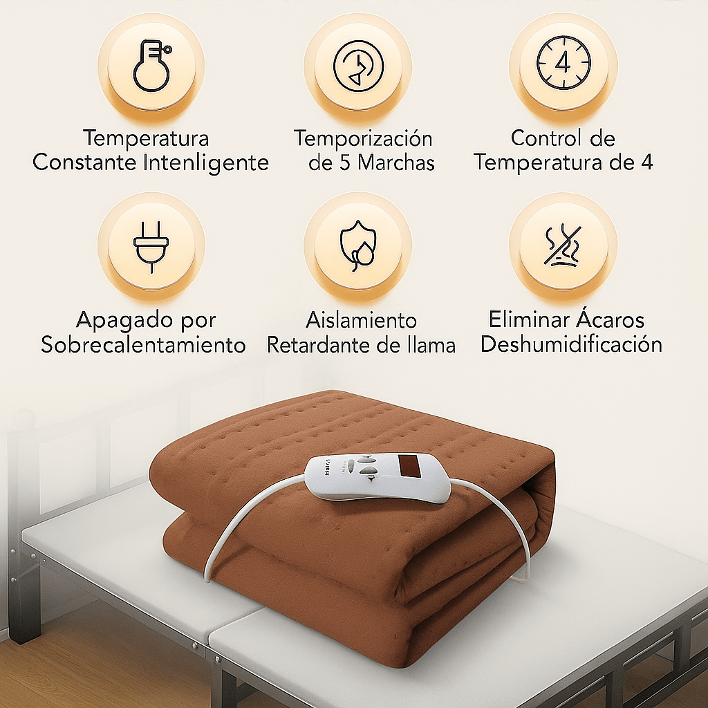 Manta Eléctrica Inteligente HeatHug con Termostato - VyFlair
