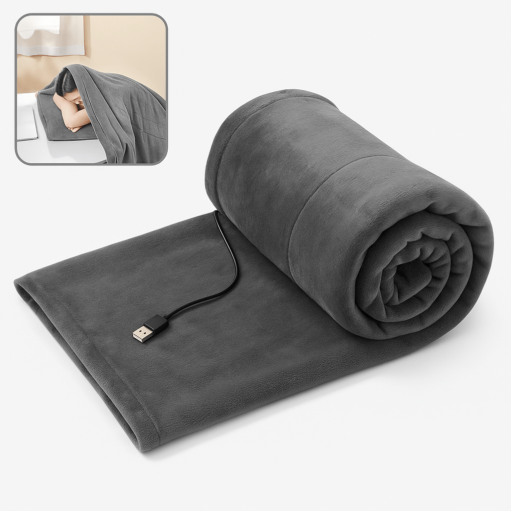 Manta Eléctrica USB Felpa Ultra Suave Cama Sofá - VyFlair