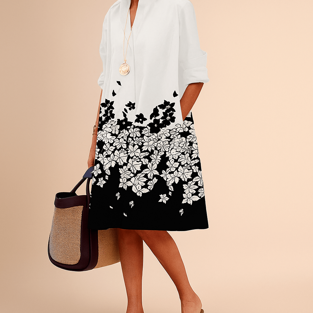 Vestido Casual Impreso Elegante para Mujeres - VyFlair
