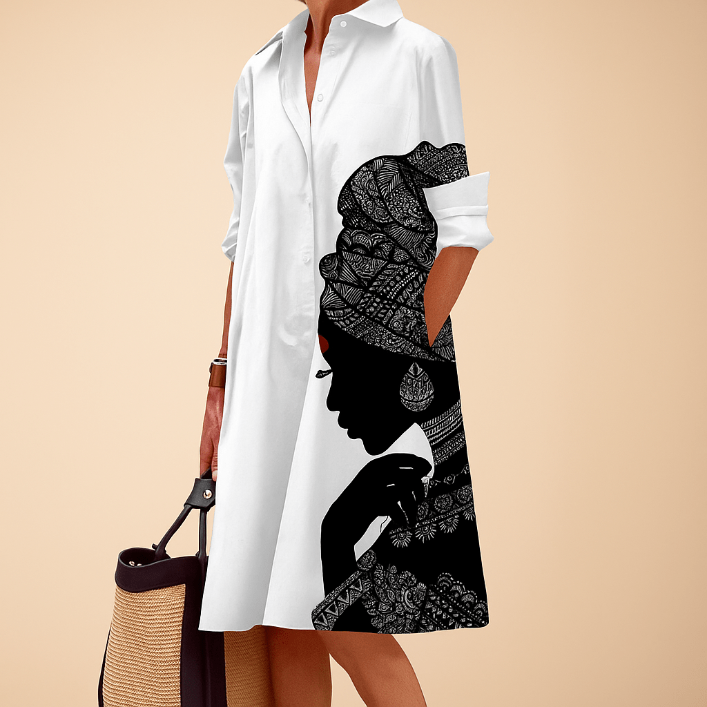 Vestido Casual Impreso Elegante para Mujeres - VyFlair