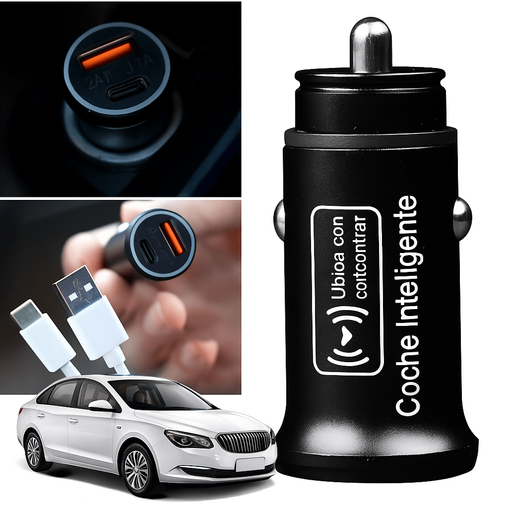 Cargador de Coche USB 20W con GPS iPhone - VyFlair