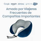 AirRest Almohada de Viaje - Espuma Viscoelástica - Soporte Cervical - Portátil - VyFlair