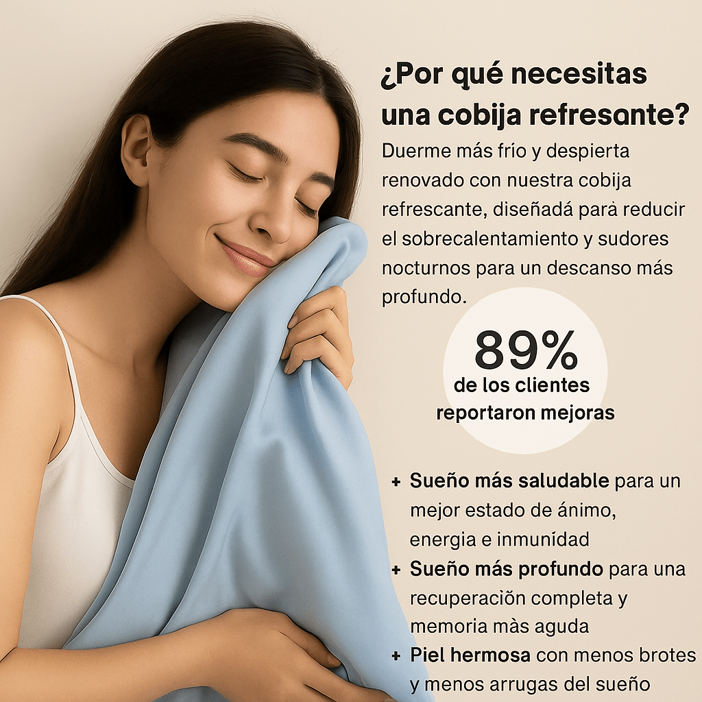 CoolRest Manta Refrigerante Cree - Enfriamiento Portátil - VyFlair