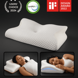 CozyRest Almohada Cervical Viscoelástica - Soporte Ergonómico - Alivio Dolor - VyFlair